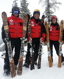 Barry, Ken and Kathleen Ski Patrol